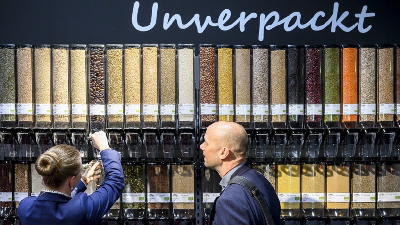 Visualisation of a purchase in an unpacked shop